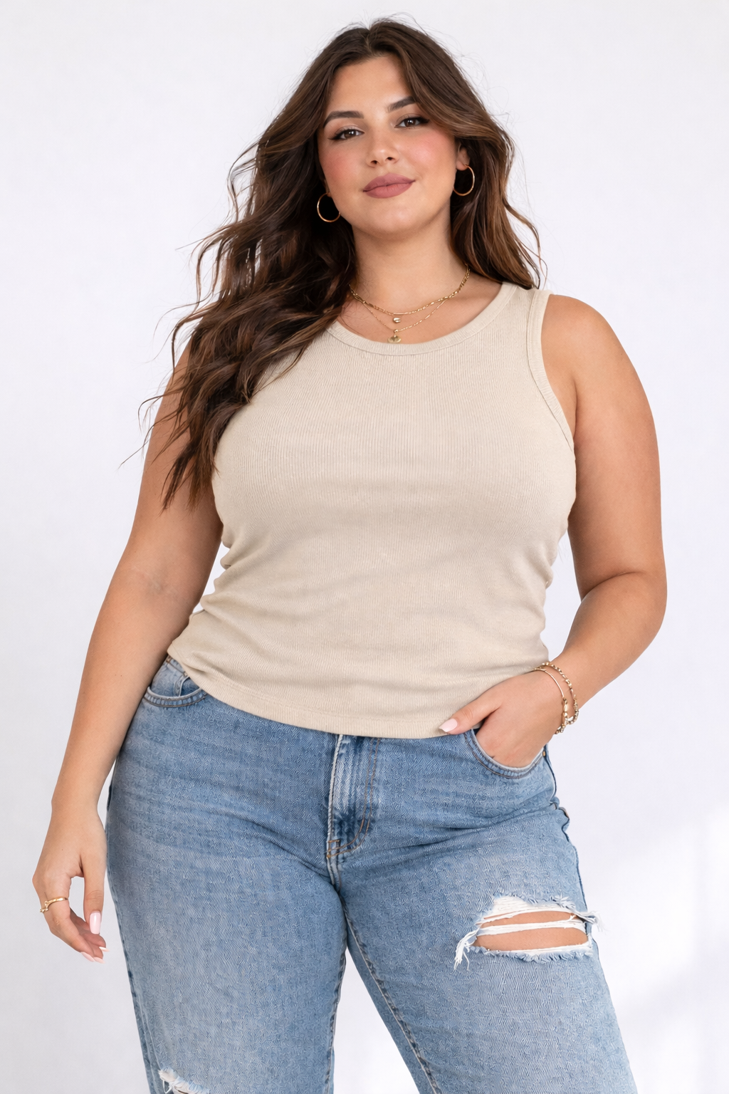 Ribbed Knit Tank Top