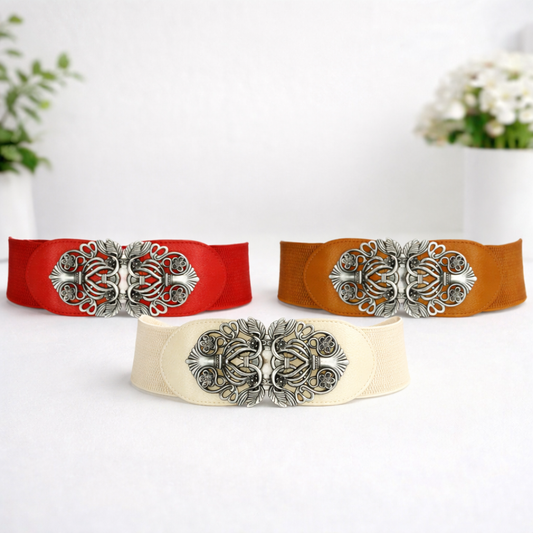 Vintage Bloom Stretch Belt