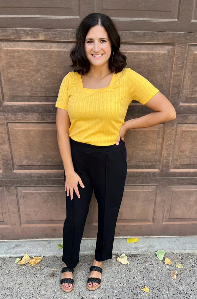 Martha Square Neck Top