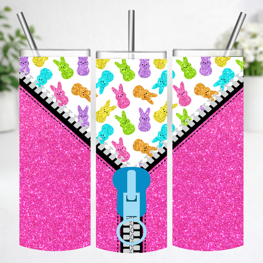 Peep Pocket Glitter Tumbler