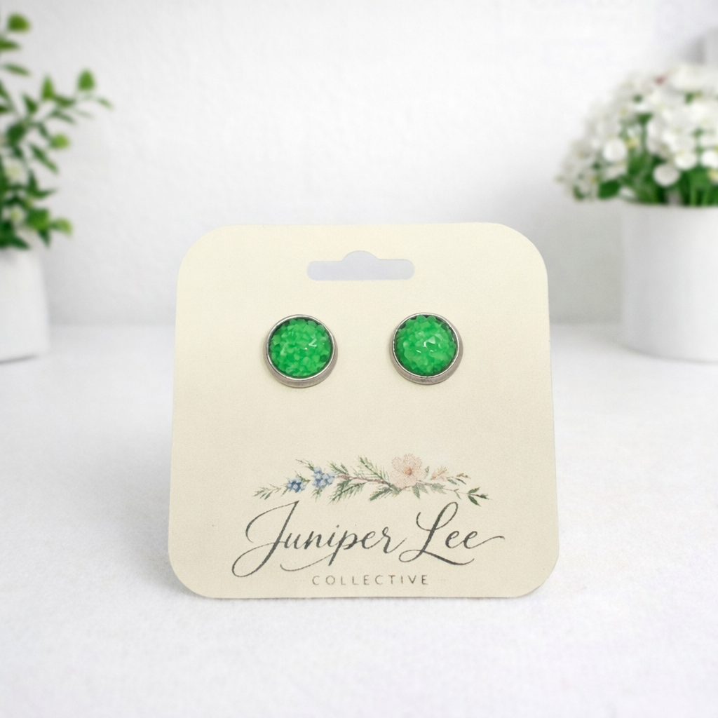 Druzy Stud Earrings
