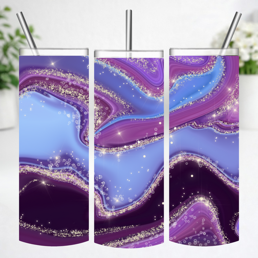 Midnight Amethyst Swirl Tumbler