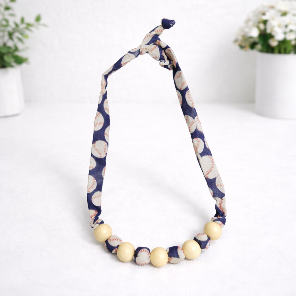 Fabric Bead Necklace