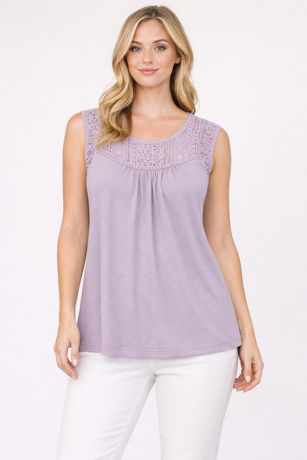 Lace Whisper Knit Top