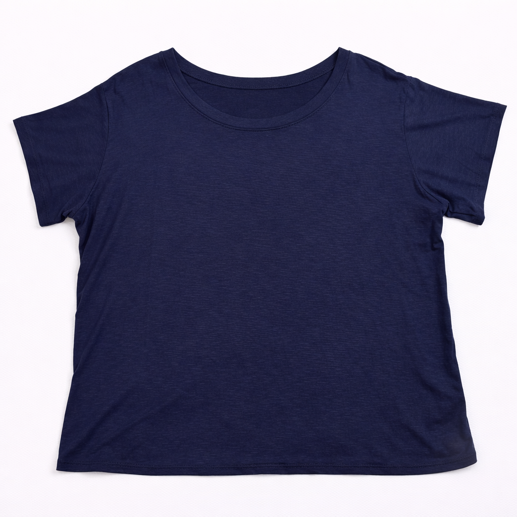 Plus Size Navy Oversized Top