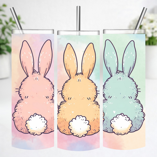 Fluffy Bunny Trio Tumbler