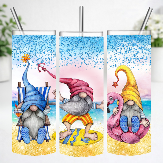 Beach Bum Gnome Tumbler