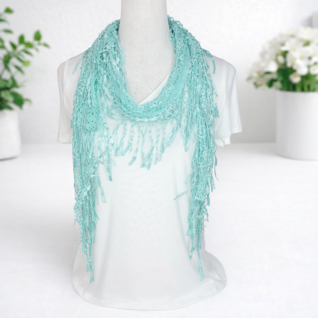 Lace Fringe Scarf