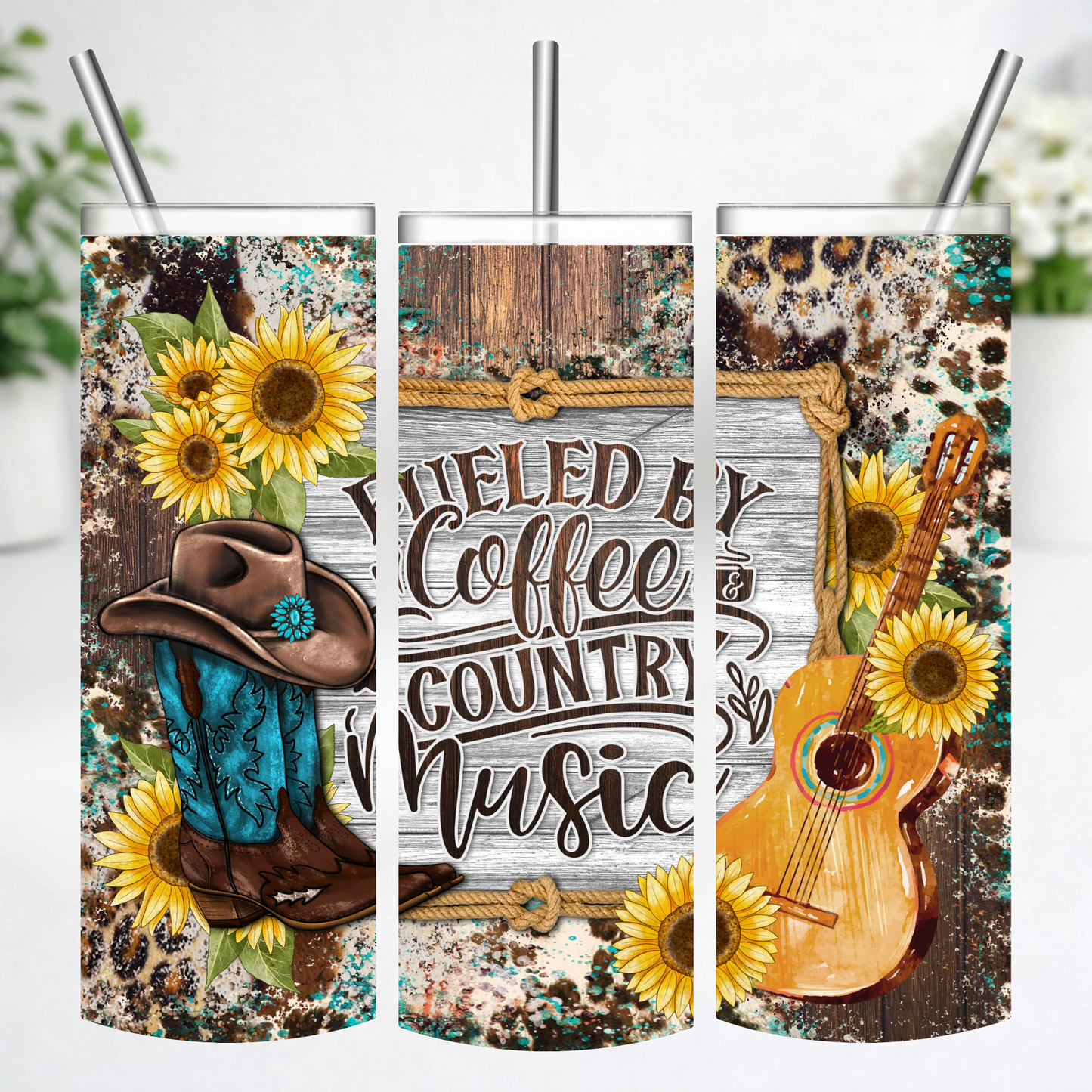 Fueled by Coffee & Country Music Tumbler