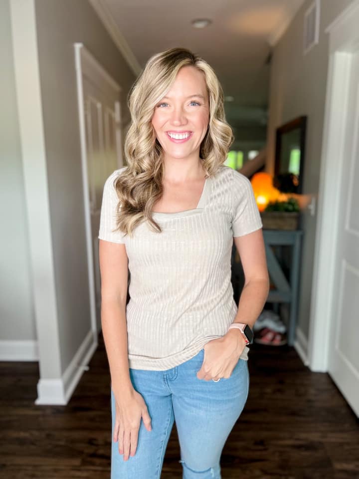 Martha Square Neck Top