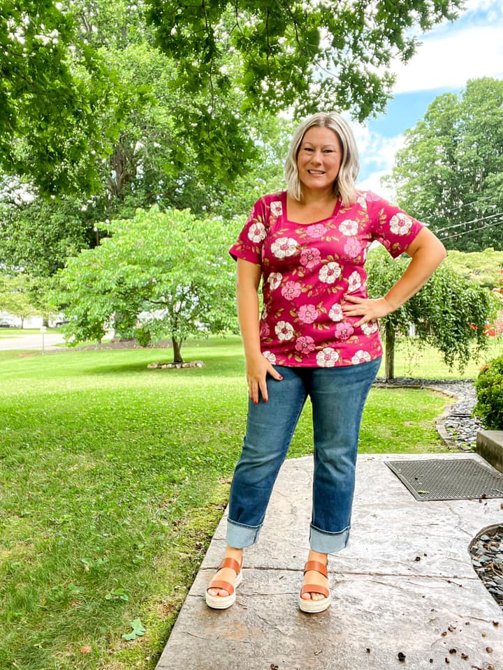 Martha Square Neck Top