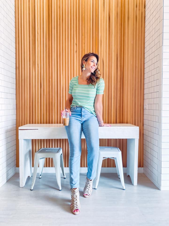 Martha Square Neck Top