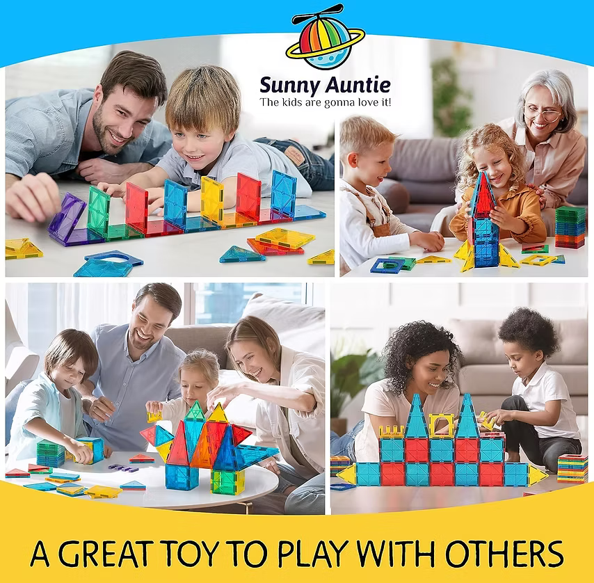 Magnetic Tiles 56 PCS Building Set