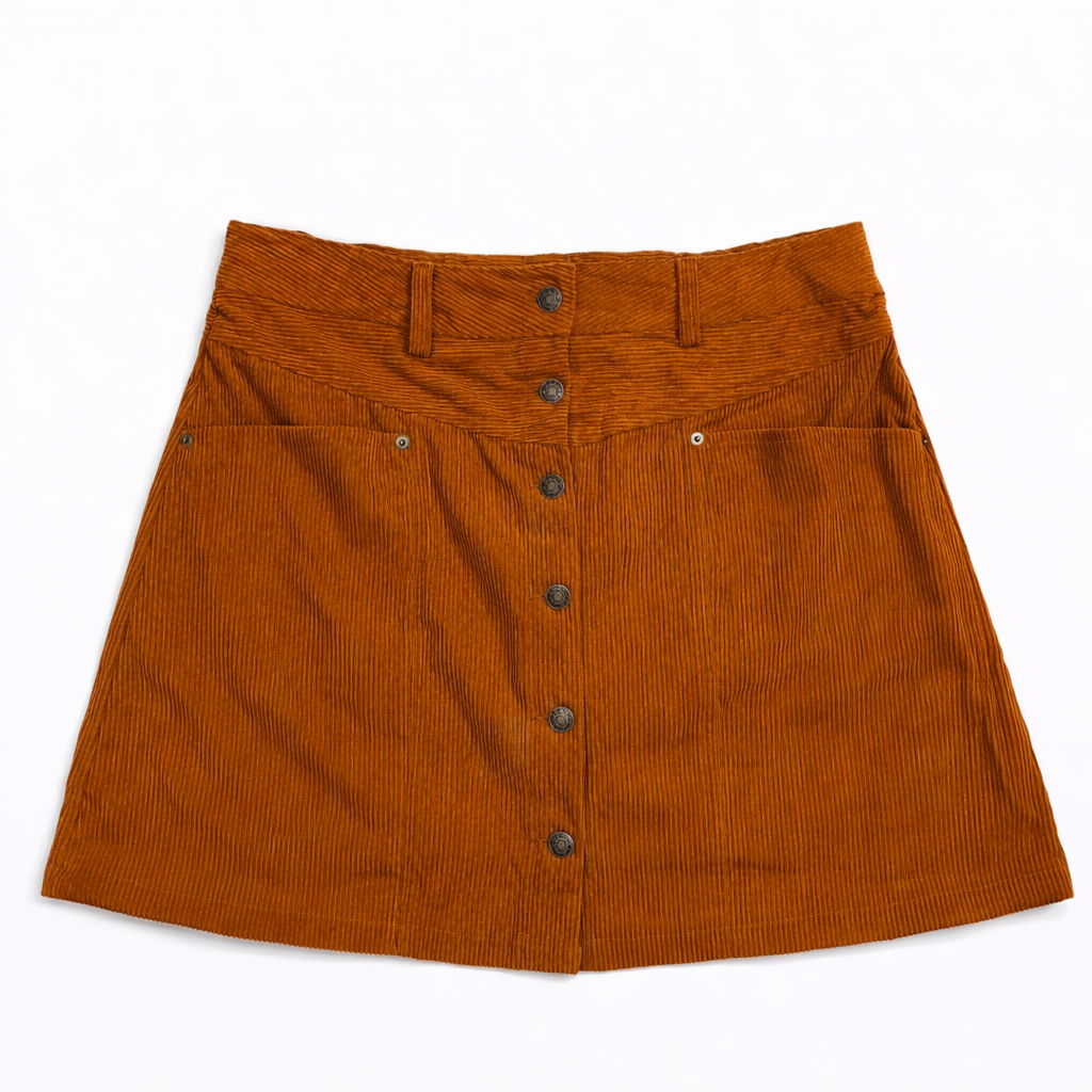 Canyon Ridge Ribbed Button Skirt