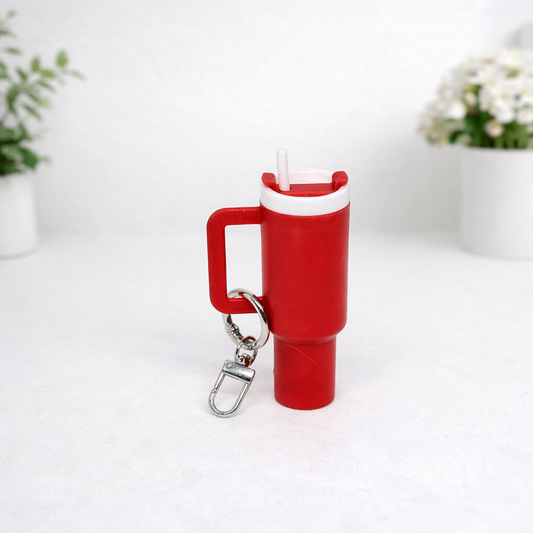 Tumbler Keychain Lip Balm Holder