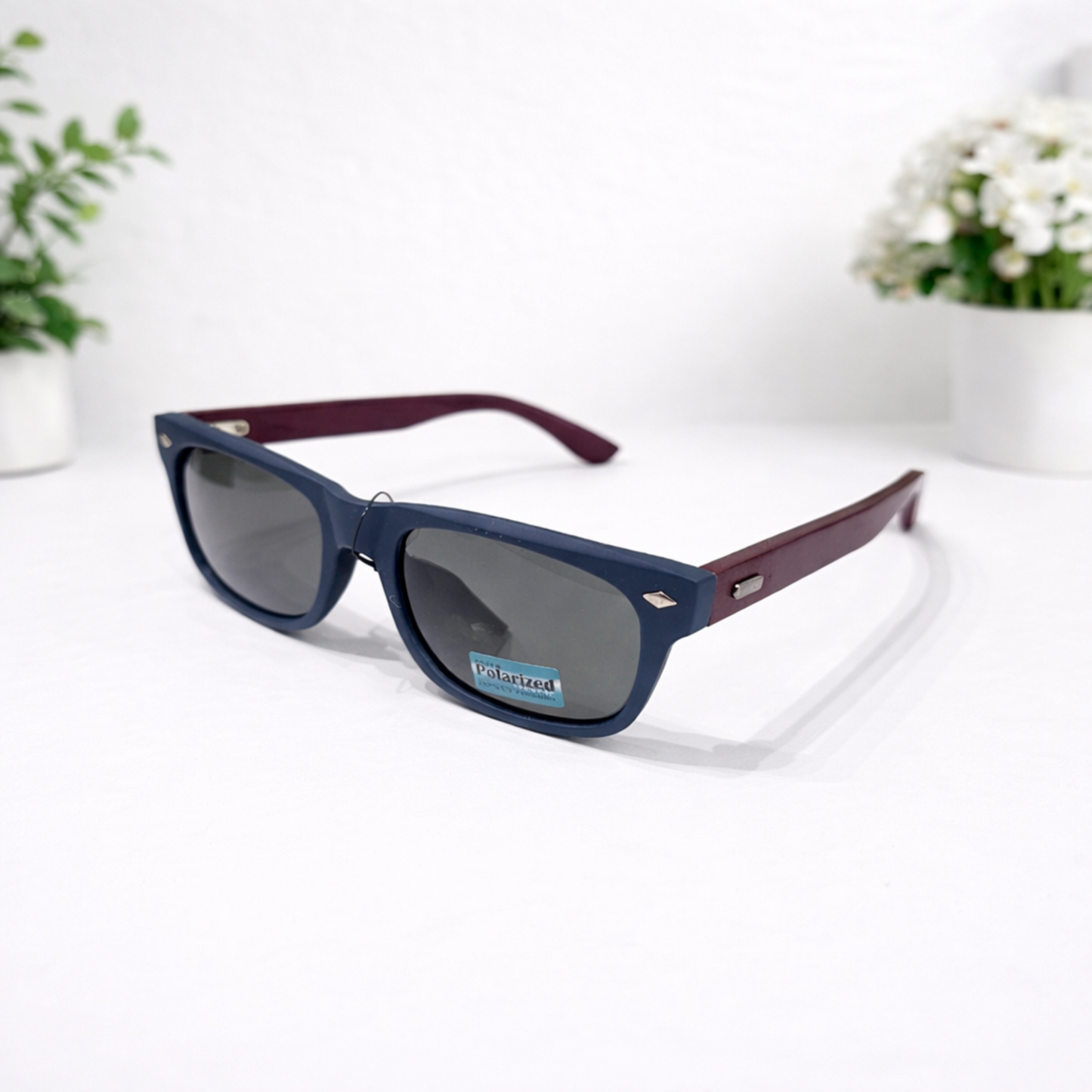 Real Bamboo and Rosewood Polarized Sunglasses