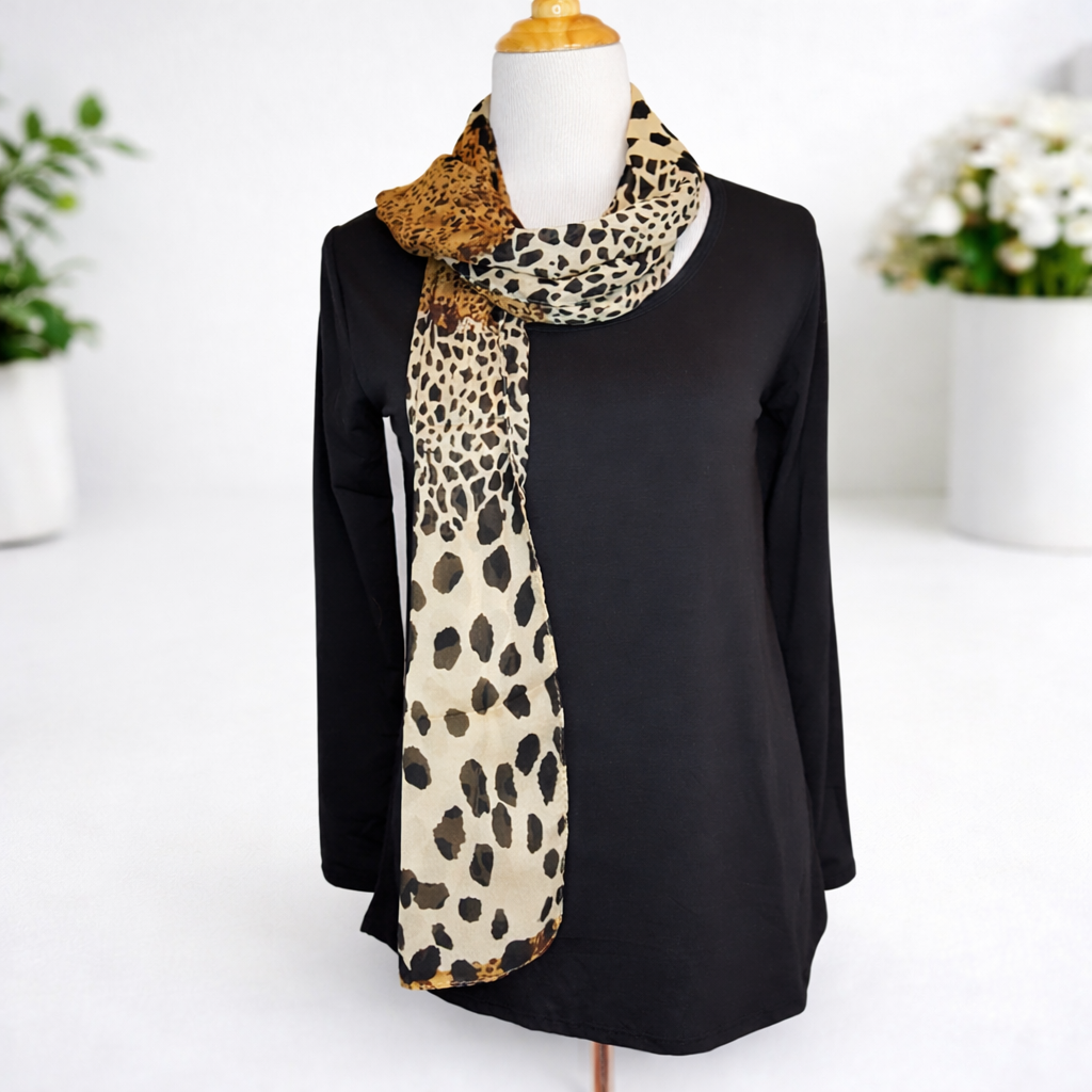 Wild Grace Leopard Scarf