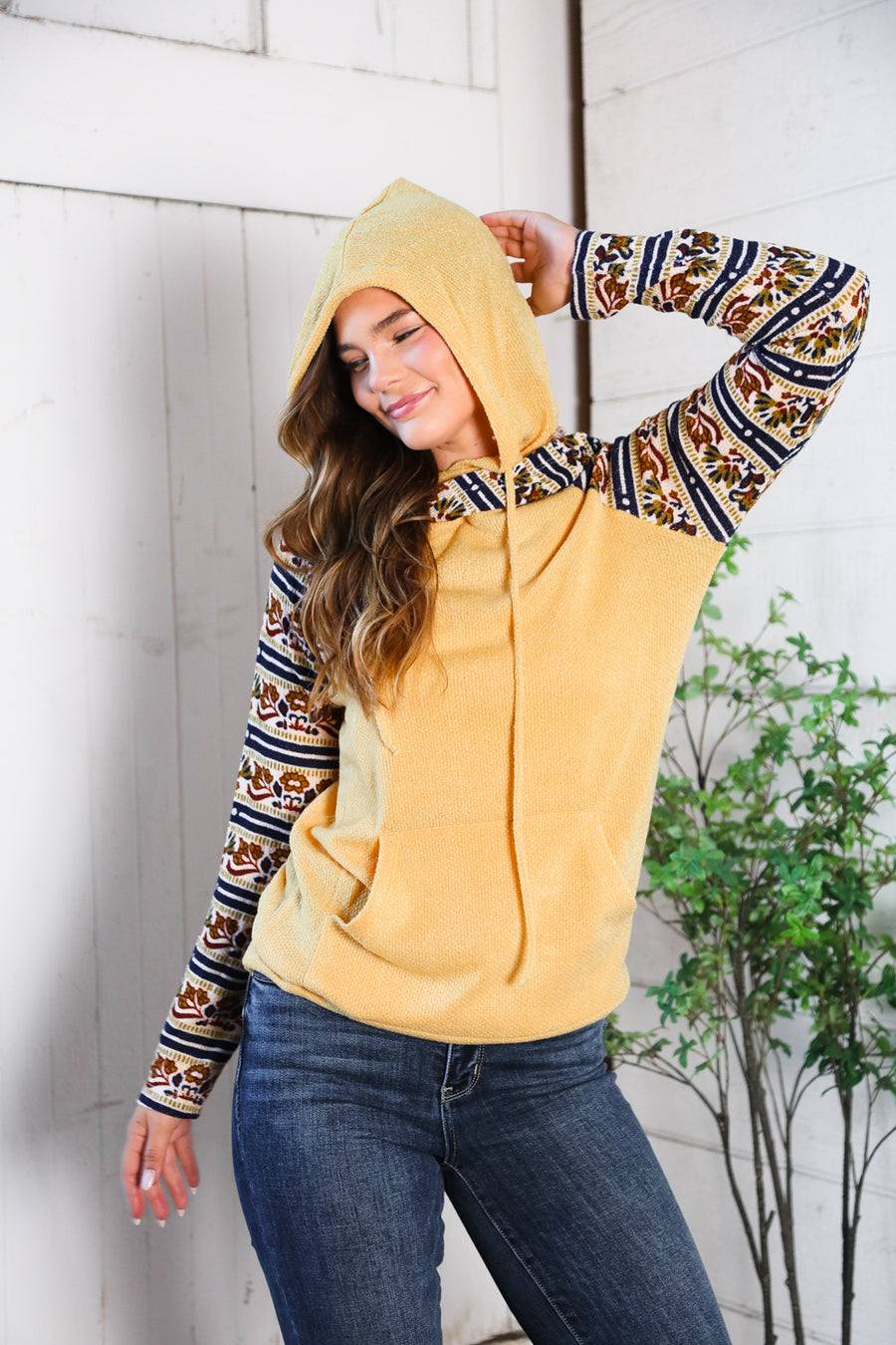 Golden Trail Double Hooded Sweatshirt