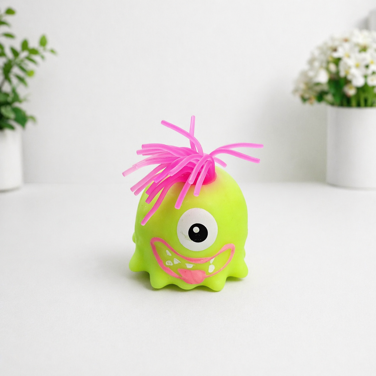 Noodle Hair Monster Squishy Toy 👾