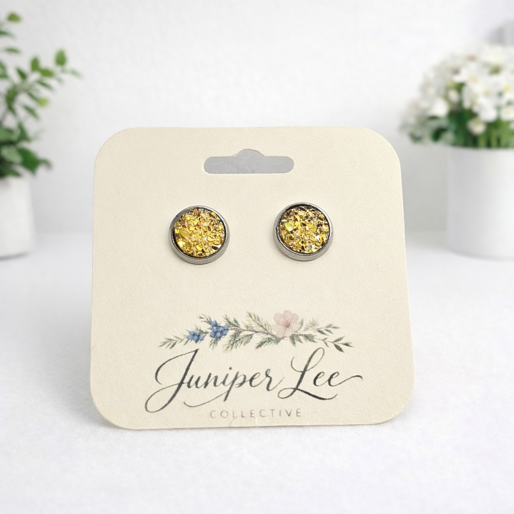 Druzy Stud Earrings