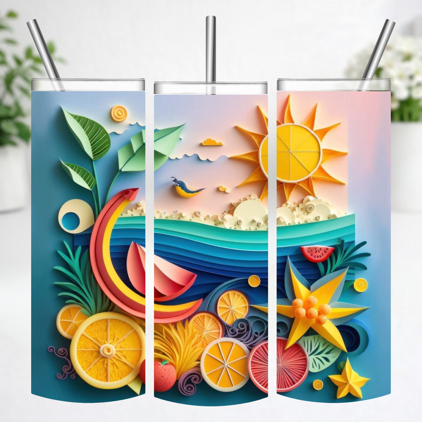 Citrus Sunshine Summer Tumbler