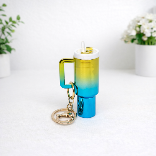 Tumbler Keychain Lip Balm Holder