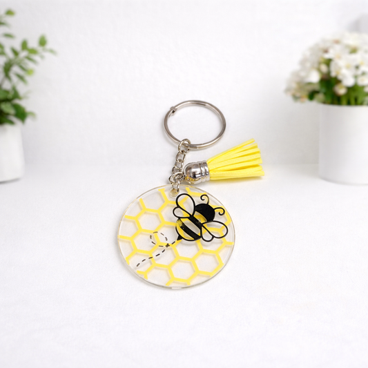 Statement Acrylic Tassel Keychain