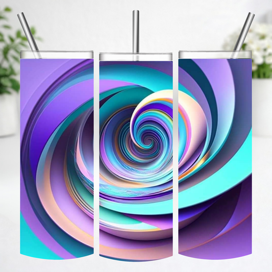 Cosmic Color Swirl Tumbler