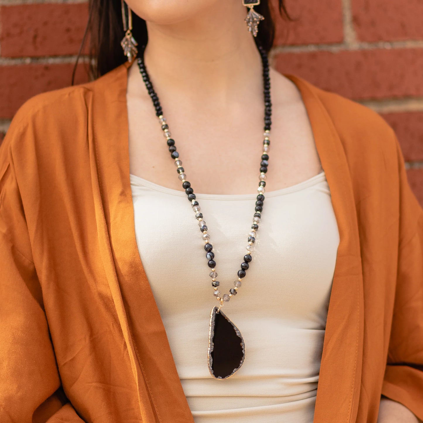 Stone Drop Necklace