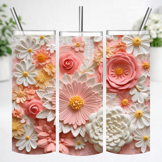 Peach Blossom Garden Tumbler