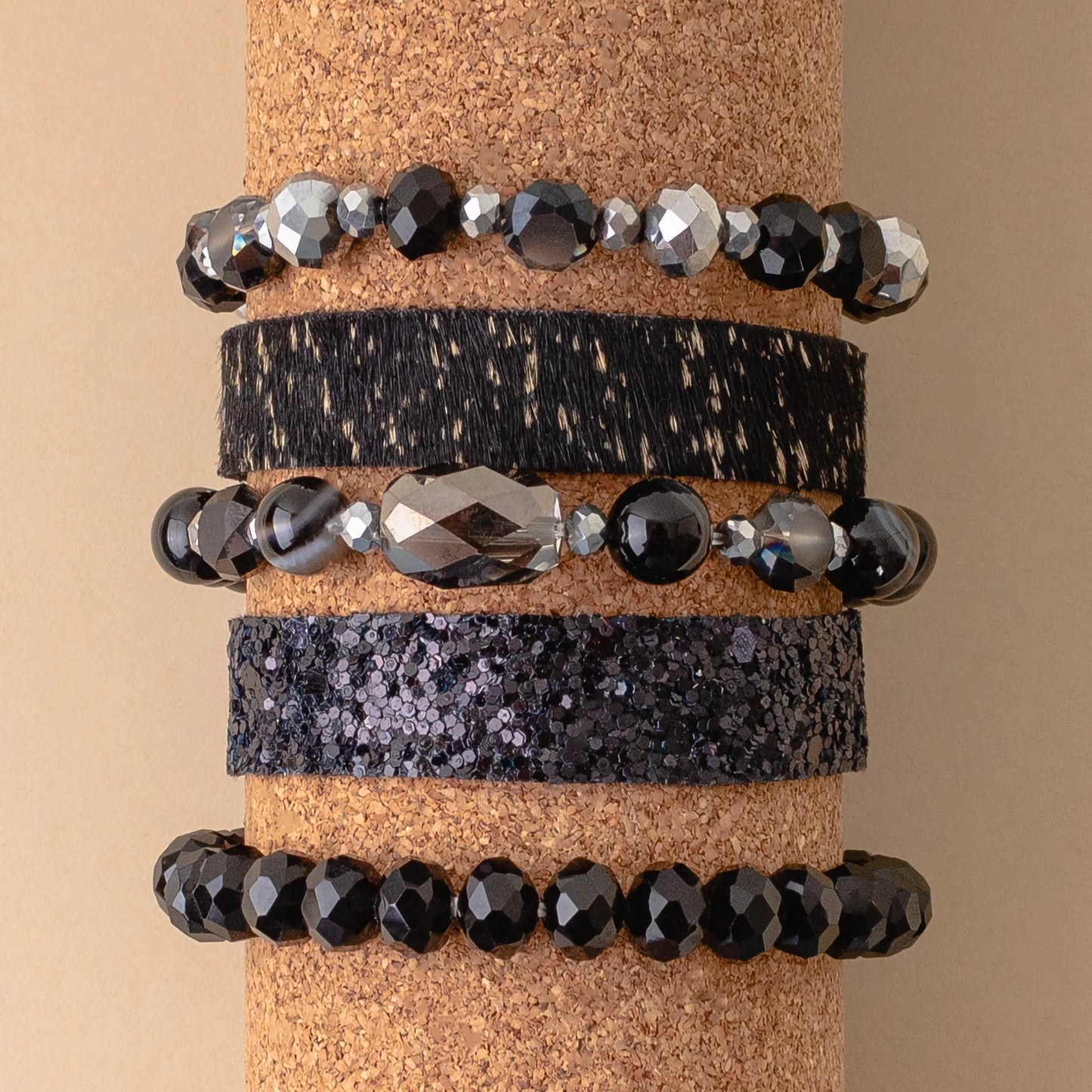 Animal Print Stack Bracelets