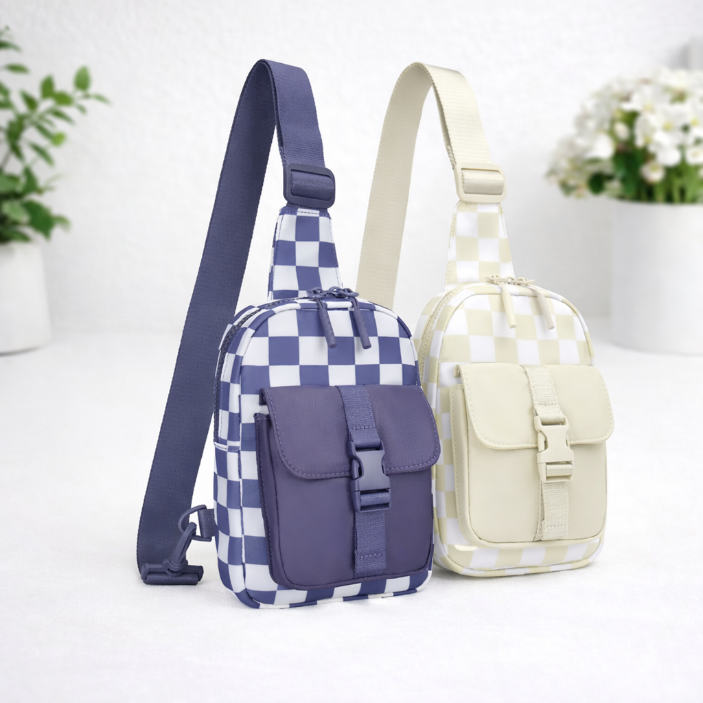 Checkered Everyday Sling Bag