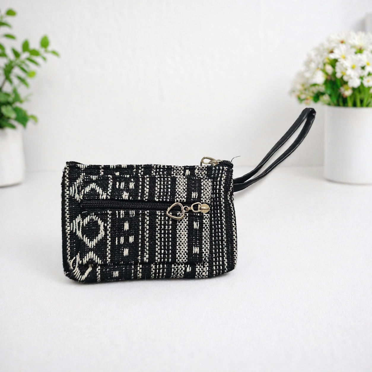 Boho Double Zipper Coin Purse