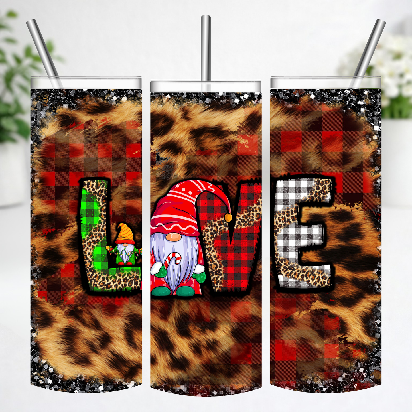 Rustic Gnome Love Tumbler