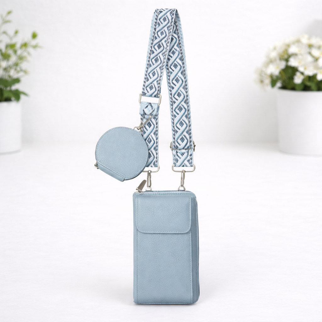Iris Phone Wallet-Sky Blue