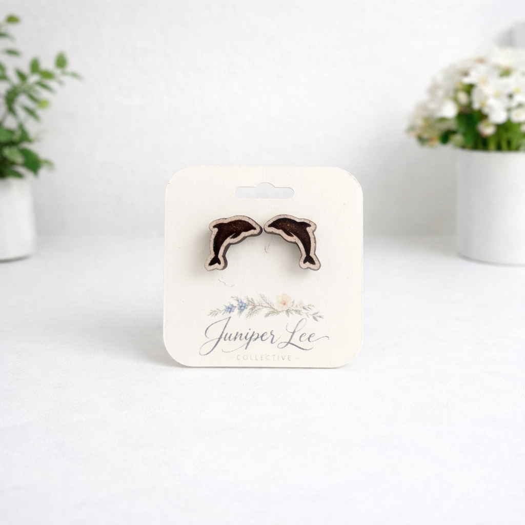 Wooden Stud Earrings
