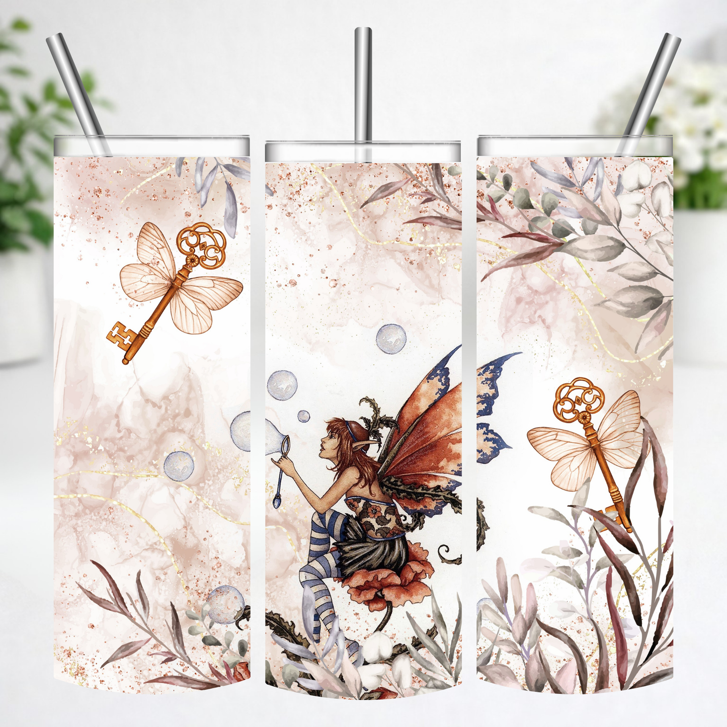 Whispering Fairy Garden Tumbler