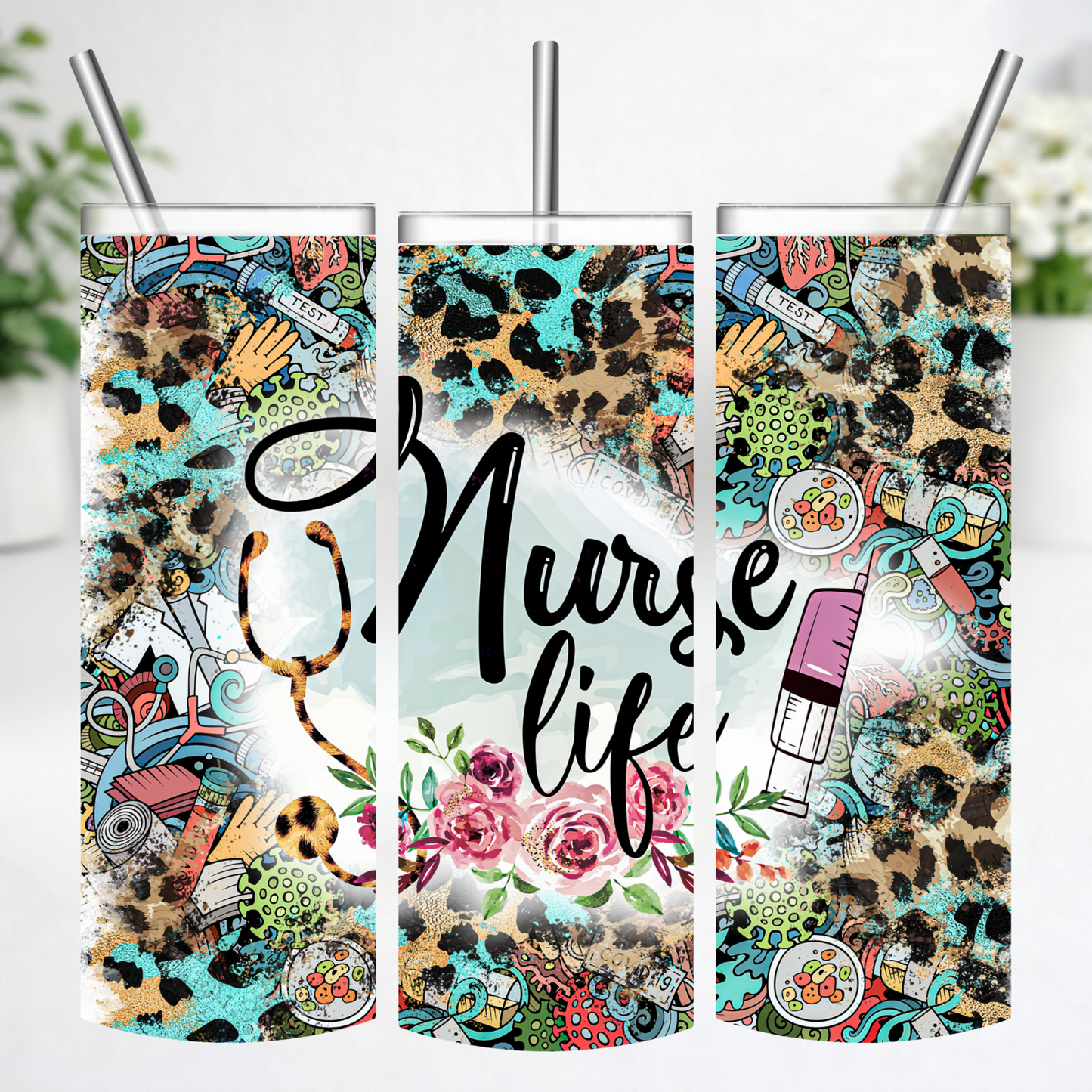 Nurse Life Collage Tumbler