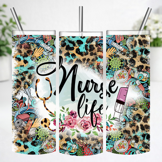 Nurse Life Collage Tumbler