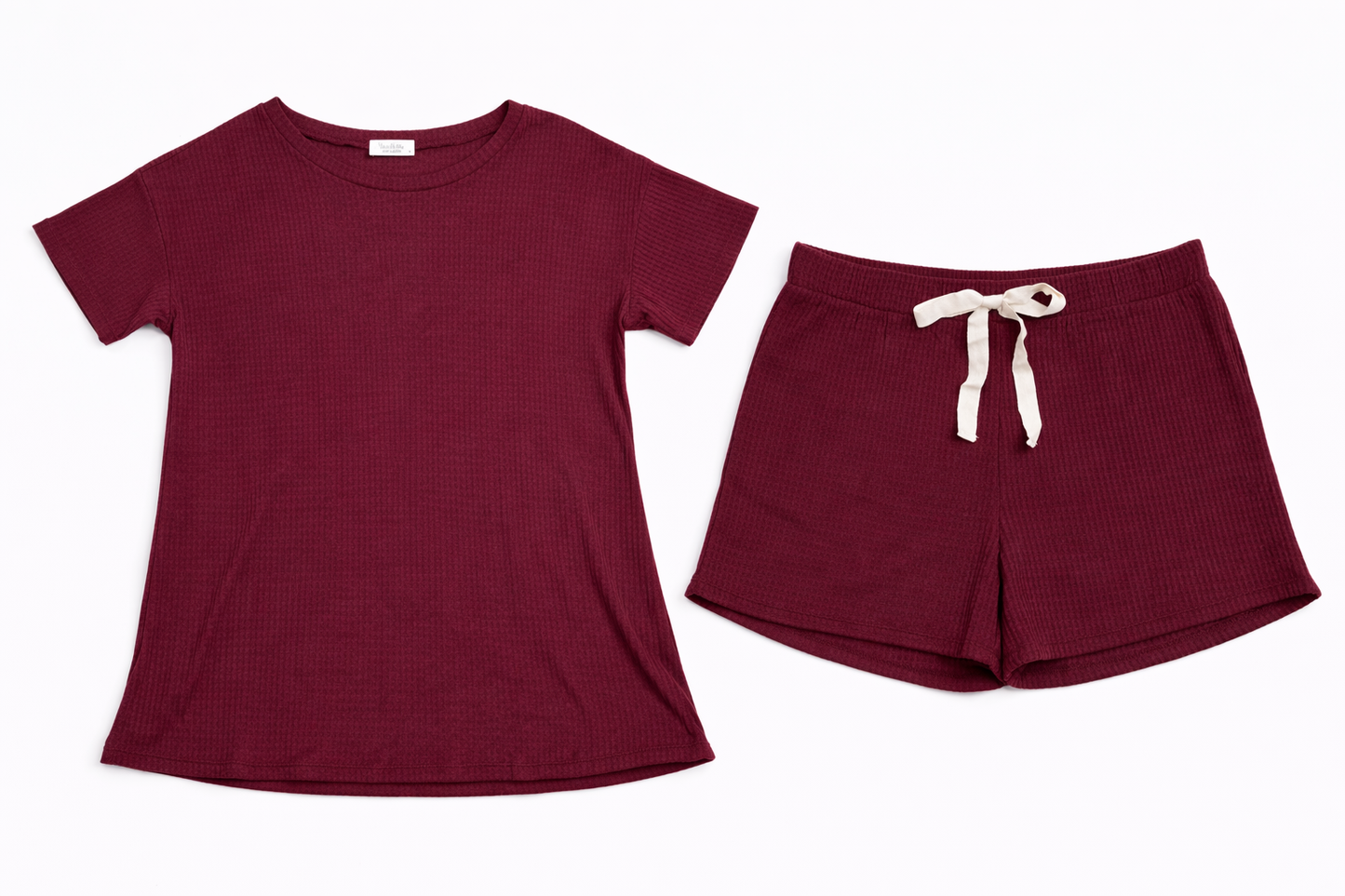 Cloud Nine Waffle Knit Short Set