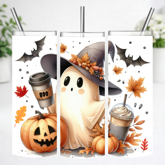 Pumpkin Brew Ghost Tumbler