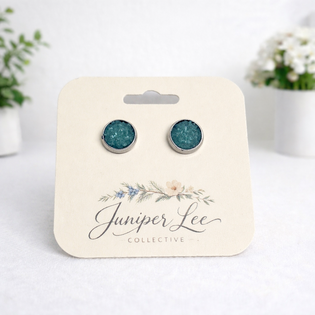 Druzy Stud Earrings