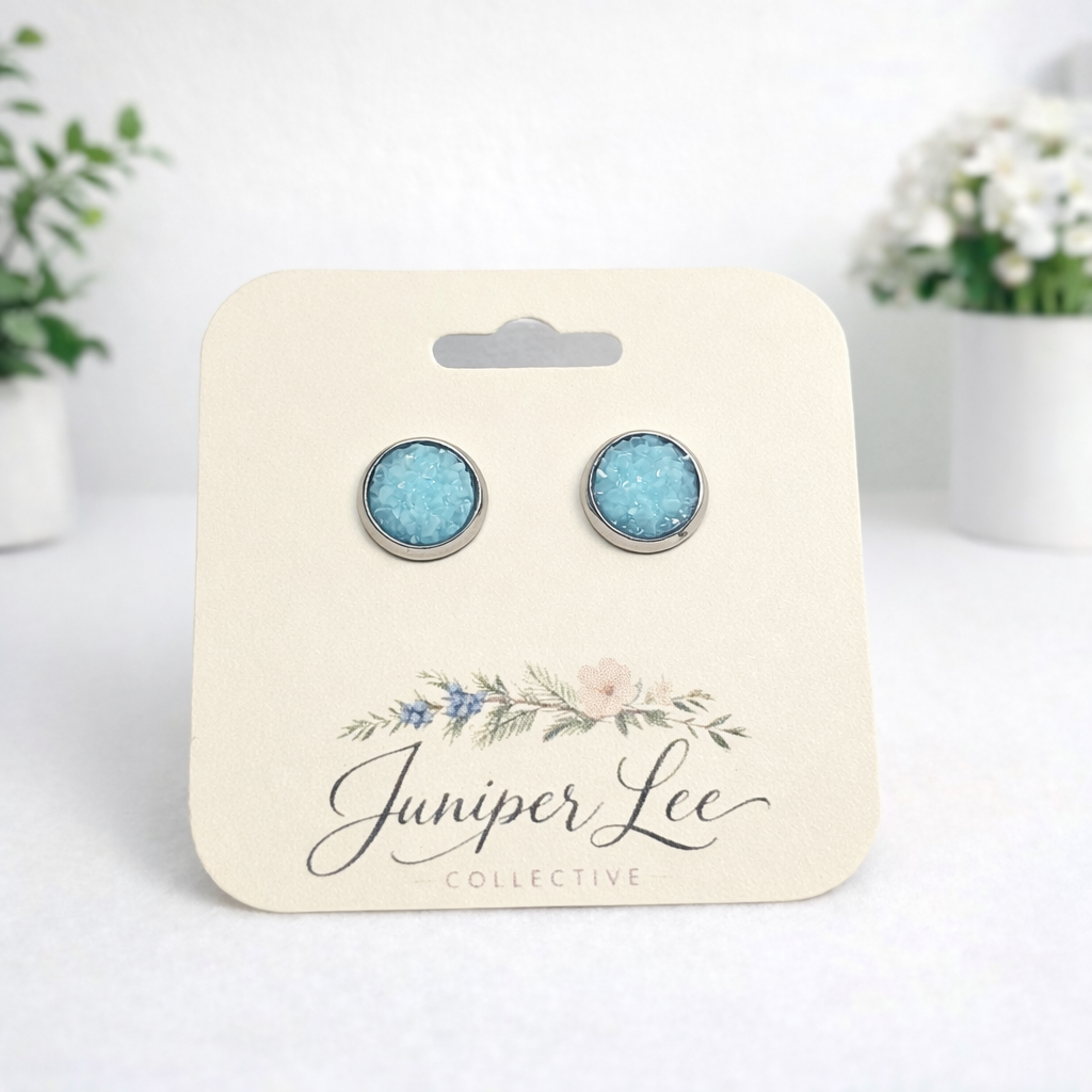 Druzy Stud Earrings