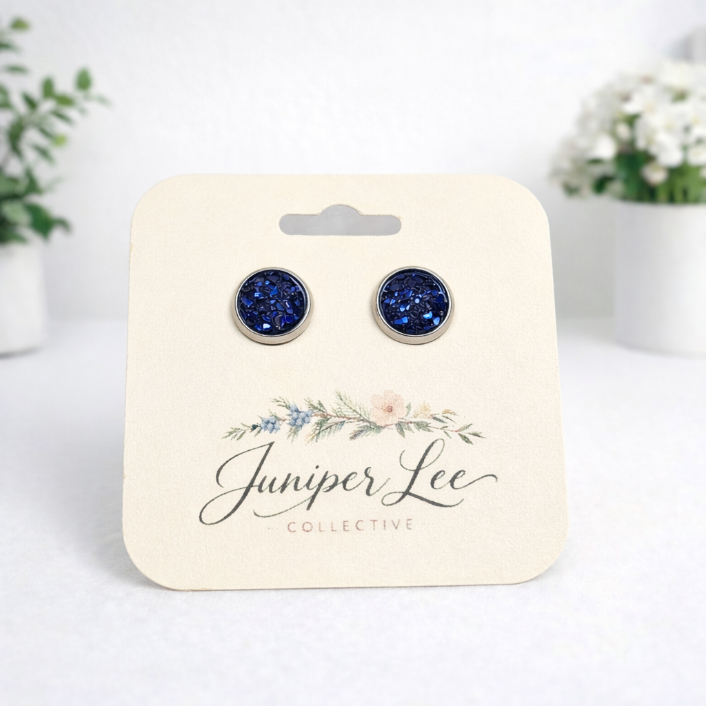Druzy Stud Earrings