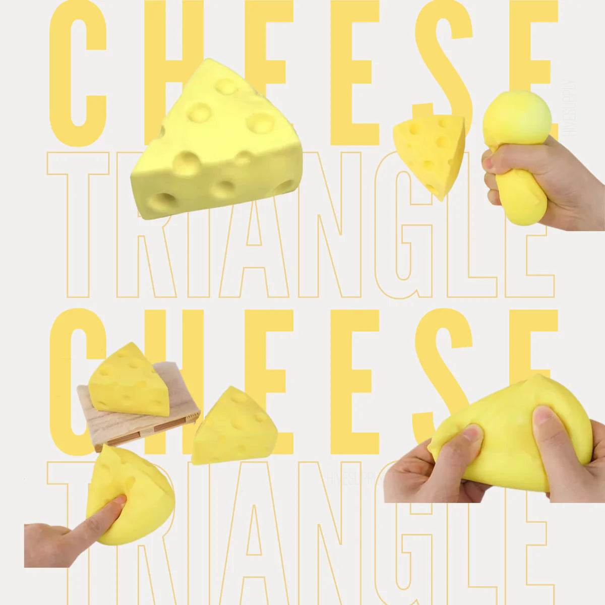 Cheese Triangle Squishy Toy – Juniper Lee Collective