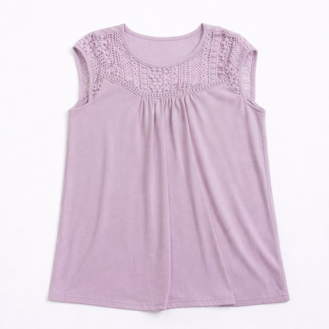 Lace Whisper Knit Top