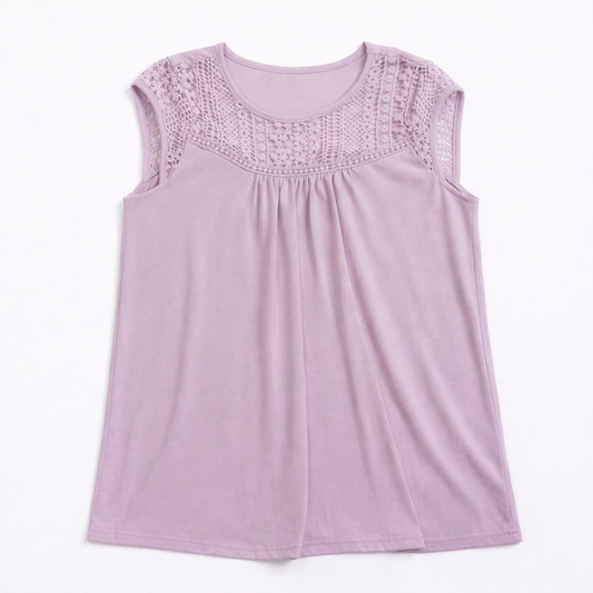 Lace Whisper Knit Top