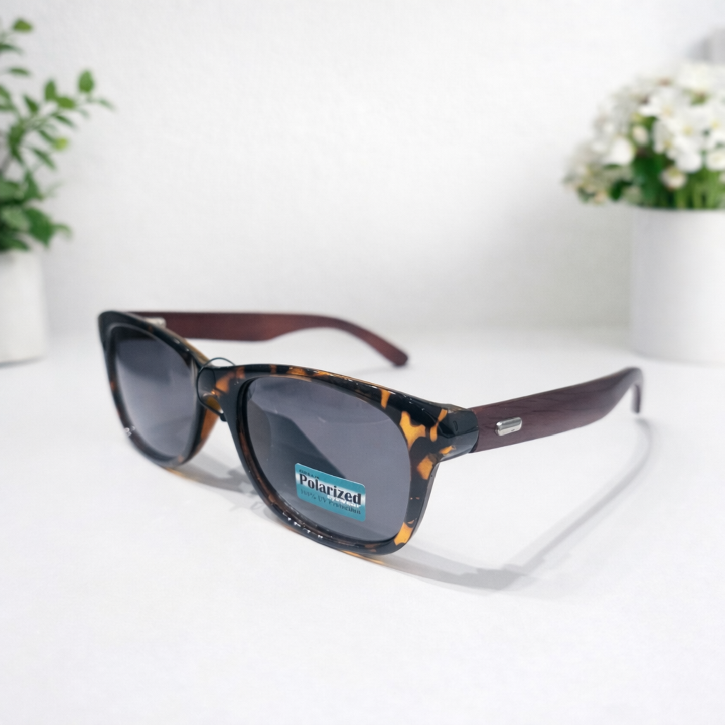 Real Bamboo and Rosewood Polarized Sunglasses