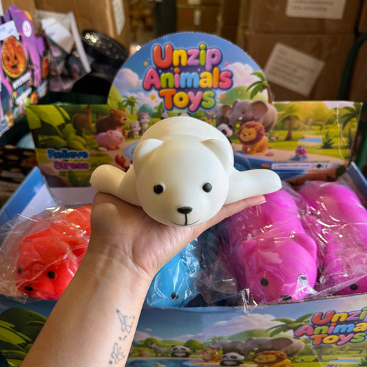 JUMBO Colorful Polar Bear Squishy