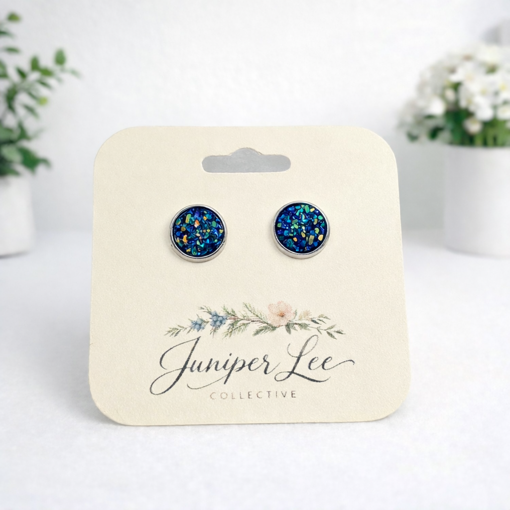Druzy Stud Earrings